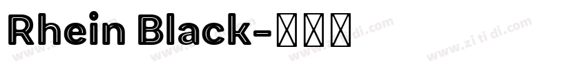 Rhein Black字体转换